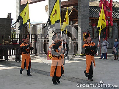 The Chinese people playing prayer