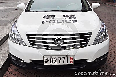 Chinese police car