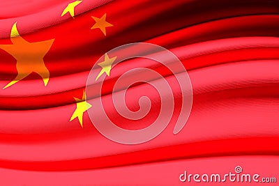 Chinese waving flag