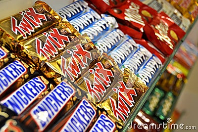 Chocolate bars in a candy store (1)