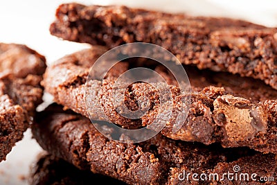 Chocolate Chip Cookies on Plate being Eaten