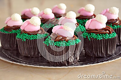 Chocolate Easter Cupcakes with Bunnies