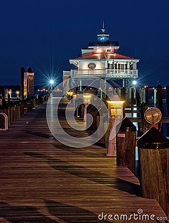 Choptank River Lighthouse at night