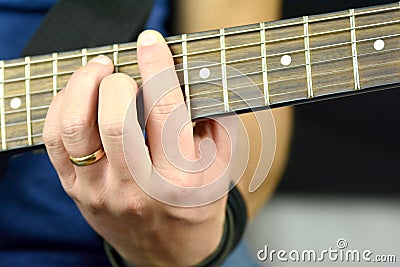 Chord on the guitar