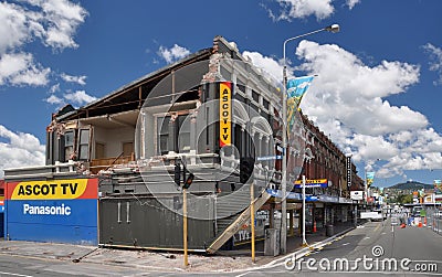 Christchurch Earthquake - Ascot TV Shop Damage