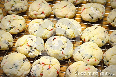 Christmas Cookies on Cooling Rack