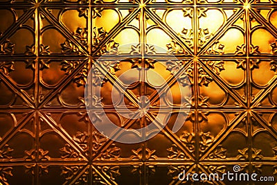 Christmas Gold Metal Background