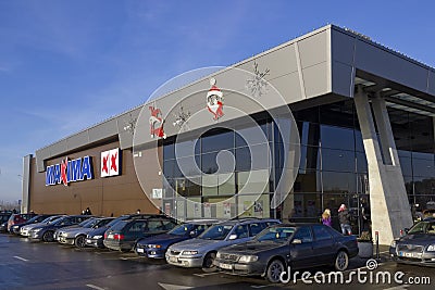 Christmas installation at the supermarket retail chain Maxima