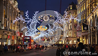 Christmas lights on Regent street