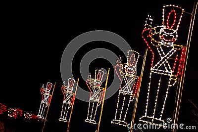 Christmas Lights - Toy Soldiers Saluting!