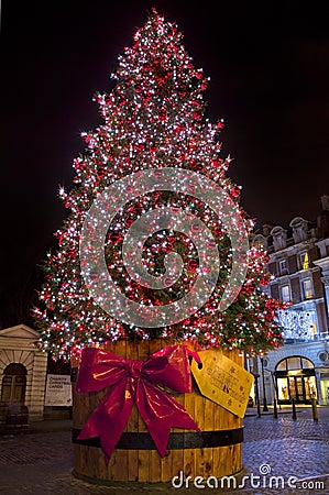 Christmas Tree in Covent Garden.