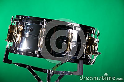 Chrome and Gold Snare Drum