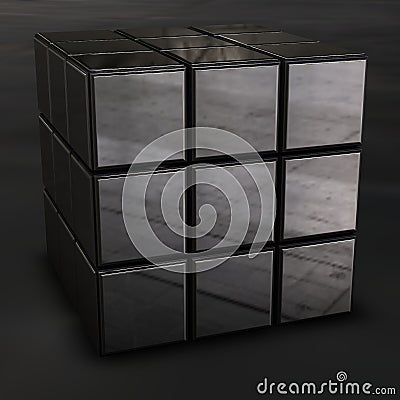 Chrome rubik cube