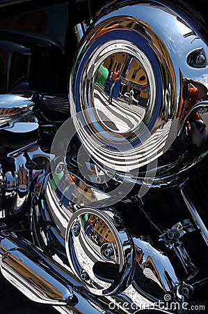 Chromed Motor Bike