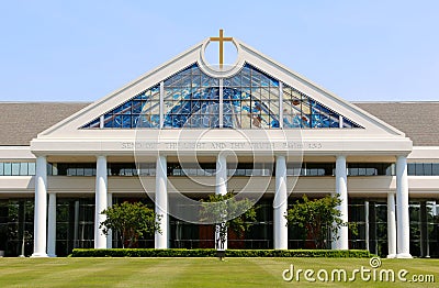 Church Building with Stunning Glass Window