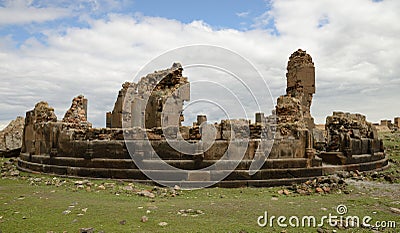 Church ruins in city of Ani, Turkey