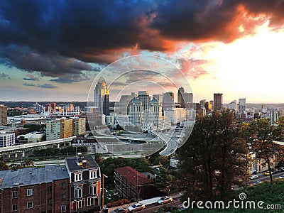 Cincinnati skyline from Mount Adams