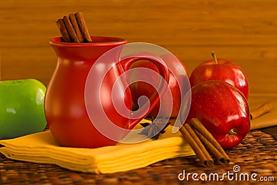 Cinnamon Spiced Apple Cider ~ Spiced Wine and Red