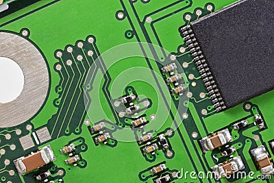 Circuit Board Electronics Macro Close Up