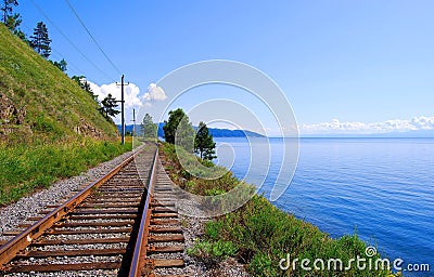 Circum-Baikal Railroad Royalty Free Stock 