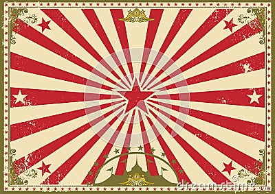 Circus vintage horizontal background