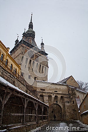 Citadel tower in a medieval city