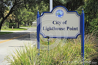 City of Lighthouse Point, Florida Sign