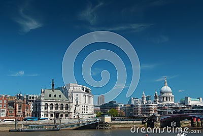 City of London, from across the River Thames, London, England, UK, Europe