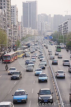 City road in Wuhan