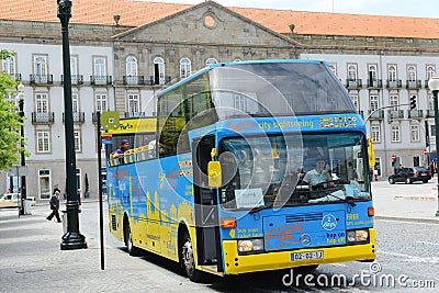City Sightseeing bus in Porto, Portugal