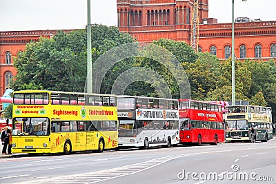 City sightseeing buses in Berlin