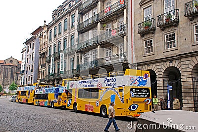 City Sightseeing Tour bus in Porto, Portugal.