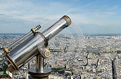 The city skyline at daytime. Paris, France