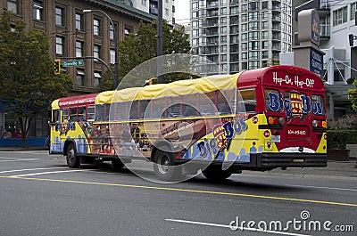 City tour tourist bus