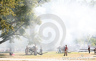 Civil War Canon Fire