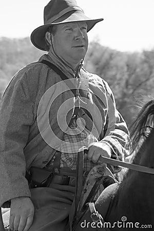 Civil War Soldier on Horseback
