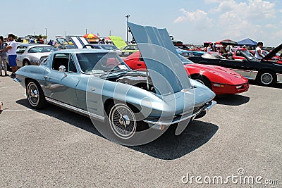 Classic american muscle car