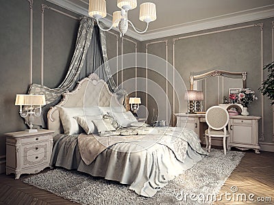 Classic bedroom interior