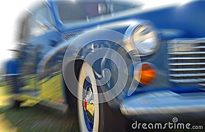Classic Car with Motion Blur