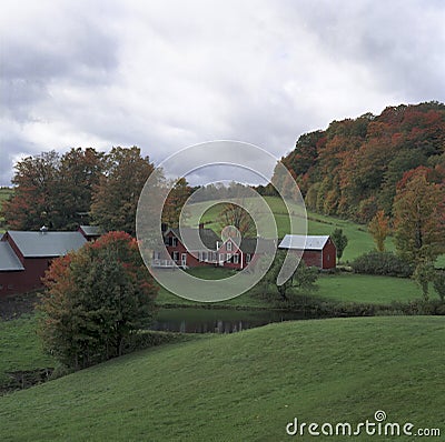 Classic Farm in Fall