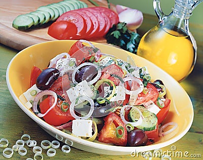 Classic Greek salad.