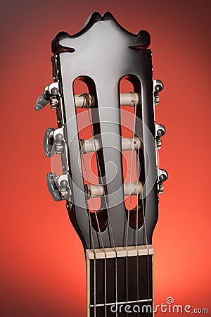 Classic guitar head stock