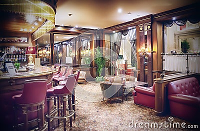 Classic hotel bar