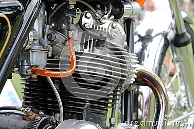 Classic british motorcycle engine