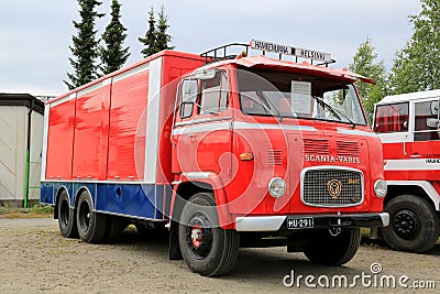 Classic Scania Vabis LBS76 Trailer Truck