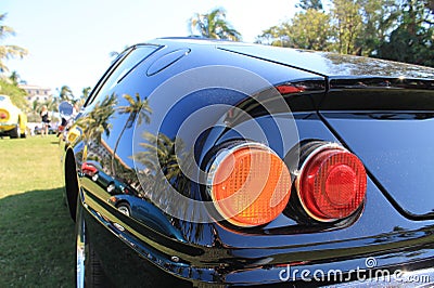 Classic sports car tail lights