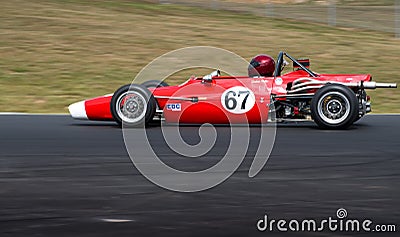 Classic Titan Formula Ford racing car at speed