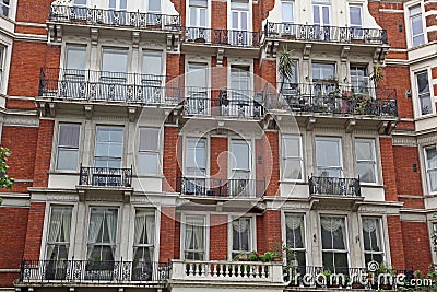 Classic victorian house in London, Baker Street, UK