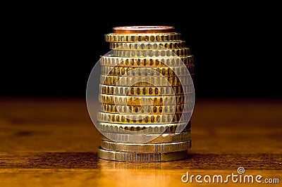 Stack of Euro Coins