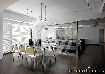 Clean and elegant office environment